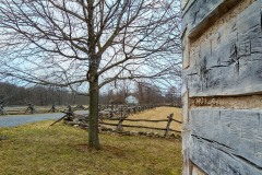 Smith Cabin looking south to Smith Frame Home